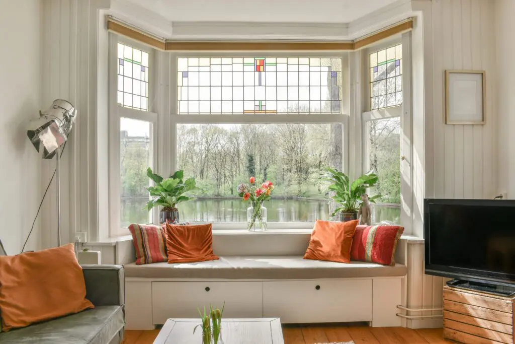 Bay window seat cushion