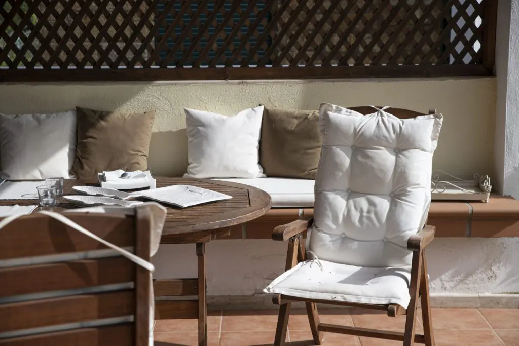 cushioned chairs