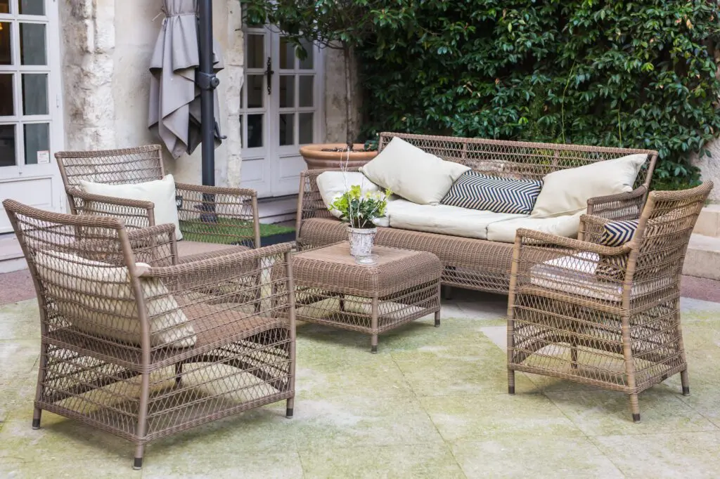 rattan furniture garden